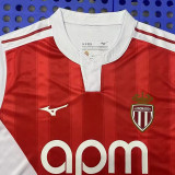 25-26 Monaco Home Fans Soccer Jersey