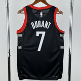 23-24 Rockets DURANT #7 Black Top Quality Hot Pressing NBA Jersey (Trapeze Edition)飞人版