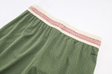 A2503 Jordan Pink green Casual Short Pants #粉绿色