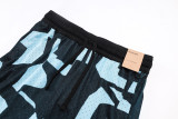 C2501 Jordan Black blue Casual Short Pants #破冰斑蓝