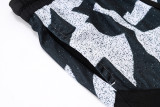C2502 Jordan Black white Casual Short Pants #破冰斑白