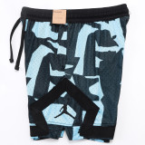 C2501 Jordan Black blue Casual Short Pants #破冰斑蓝