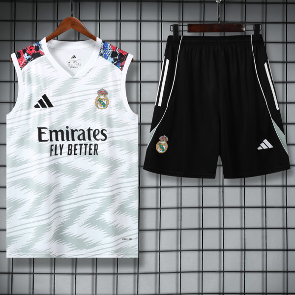 25-26 RMA White Tank top and shorts suit