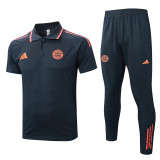 25-26 Bayern Dark gray Polo Tracksuit #C2544