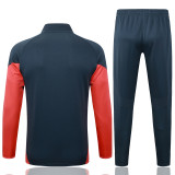 25-26 Bayern Dark gray Jacket Tracksuit #A2563