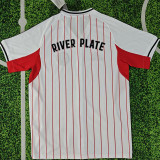 25-26 River Plate White Casual Edition Baseball Jersey
