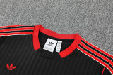 25-26 Man Utd Black Training Short Suit