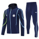 25-26 Man City Royal blue Hoodie Jacket Tracksuit