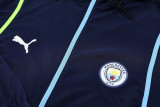 25-26 Man City Royal blue Hoodie Jacket Tracksuit