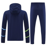 25-26 Man City Royal blue Hoodie Jacket Tracksuit