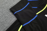 25-26 Marseille Black Hoodie Jacket Tracksuit