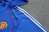 25-26 Man Utd Fancy blue Hoodie Jacket Tracksuit