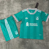 25-26 LIV Green Kids Soccer Jersey