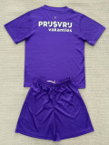 25-26 Feyenoord Purple Goalkeeper Kids Soccer Jersey
