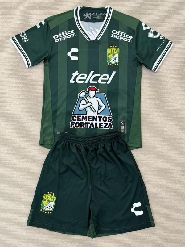 25-26 Leon Home Kids Soccer Jersey