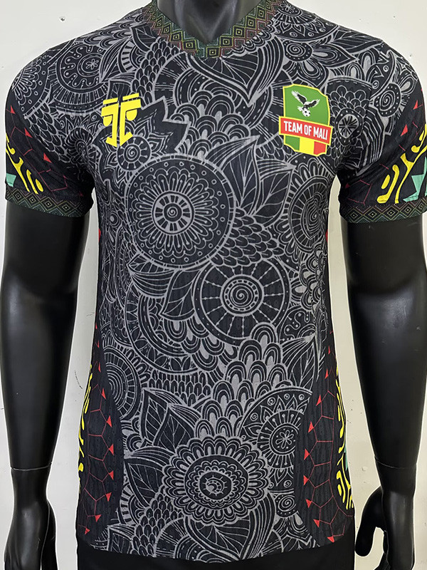 25-26 Mali Black Player Version Soccer Jersey