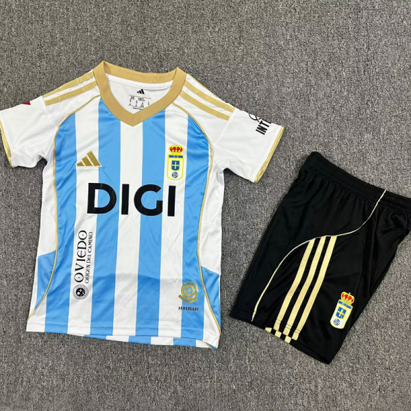 25-26 Real Oviedo Third Kids Soccer Jersey
