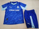 25-26 Marseille Third Kids Soccer Jersey