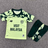 25-26 Cardiff City Away Kids Soccer Jersey