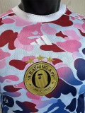 25-26 Bathing APE Blue Pink Special Edition Player Version Training shirts