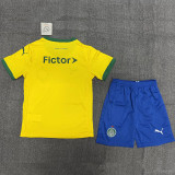 25-26 Palmeiras Third Yellow Kids Soccer Jersey