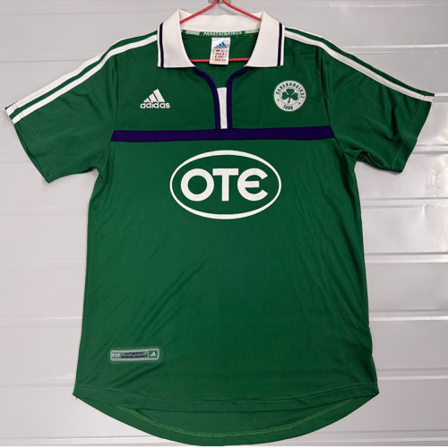 2000-2001 Panathinaikos Home Retro Soccer Jersey