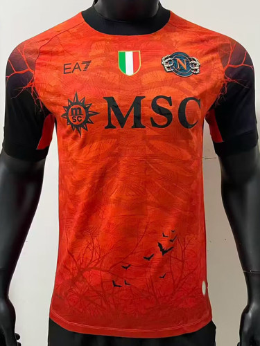 25-26 Napoli Halloween Orange Player Version Soccer Jersey