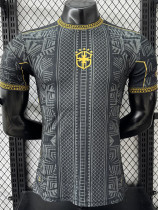 25-26 Brazil Black Gold Special Edition Player Version Soccer Jersey