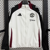 26-27 Man Utd Black White Windbreaker