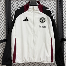 26-27 Man Utd Black White Windbreaker