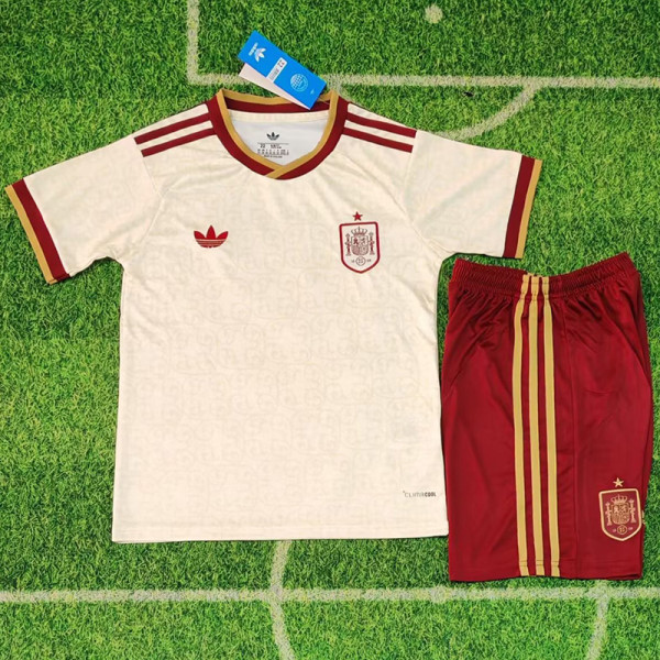 26-27 Spain Away Kids Soccer Jersey