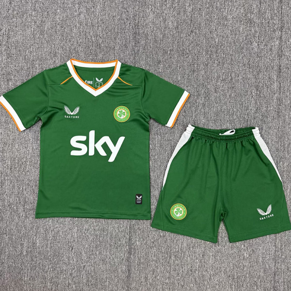 26-27 Ireland Home Kids Soccer Jersey