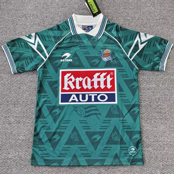 1995-1996 Real Sociedad Away Retro Soccer Jersey