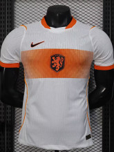 26-27 Netherlands White Player Version Soccer Jersey