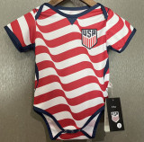 26-27 USA Red White Baby Infant Crawl Suit