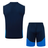 26-27 Cruzeiro Royal blue Tank top and shorts suit #D26012