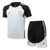 26-27 Flamengo White black Training Short Suit #J26009