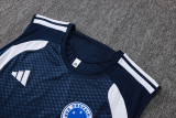26-27 Cruzeiro Royal blue Tank top and shorts suit #D26012