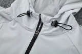 26-27 Algeria Gray Hoodie Jacket Tracksuit