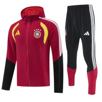26-27 Germany Red Hoodie Jacket Tracksuit