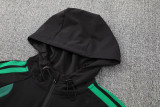 26-27 Mexico Black Hoodie Jacket Tracksuit