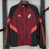 26-27 River Plate Jujube Red Windbreaker