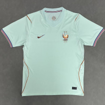 26-27 France Light Green Fans Soccer Jersey