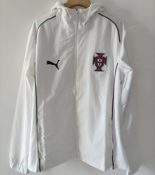 26-27 Portugal White Windbreaker