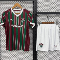 26-27 Fluminense Home Kids Soccer Jersey