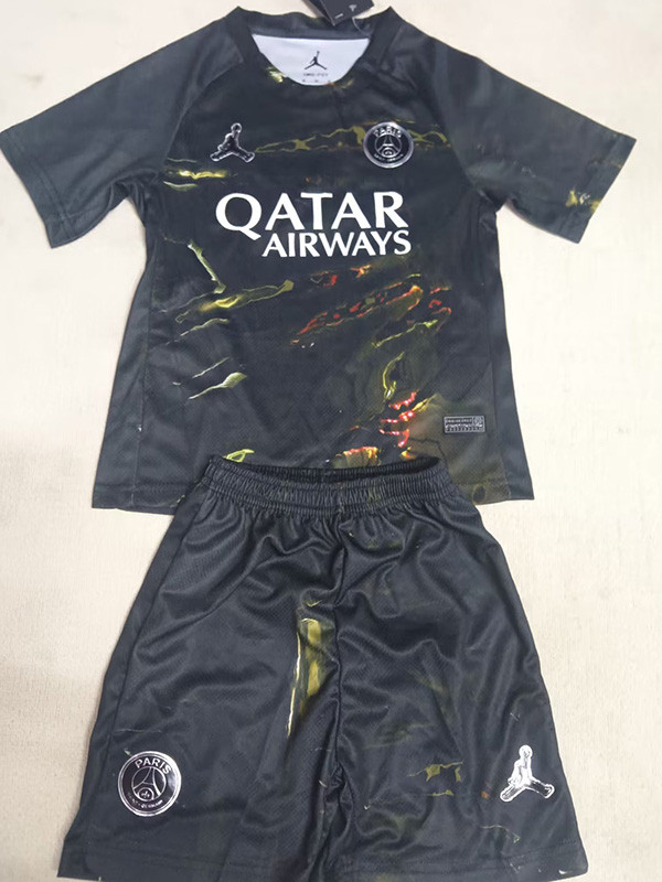 25-26 PSG Jordan Night Edition Kids Soccer Jersey