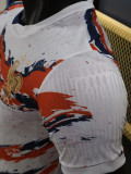 26-27 France White Blue Special Edition Player Version Training shirts