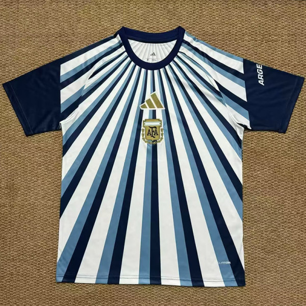 26-27 Argentina Blue White Fans Training shirts