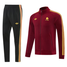 26-27 Roma Brown Red Jacket Tracksuit #01