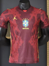 26-27 Brazil JD Red Goalkeeper Player Version Soccer Jersey